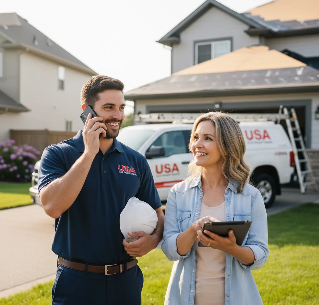 USA Roof Repair Experts customer support in Monon